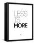 Less Is More White-NaxArt-Framed Stretched Canvas