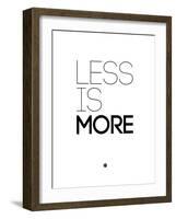 Less Is More White-NaxArt-Framed Art Print