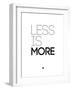 Less Is More White-NaxArt-Framed Art Print