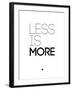 Less Is More White-NaxArt-Framed Art Print