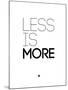 Less Is More White-NaxArt-Mounted Art Print