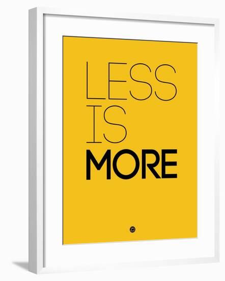 Less Is More Yellow-NaxArt-Framed Art Print