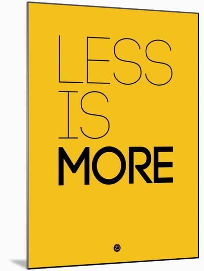 Less Is More Yellow-NaxArt-Mounted Art Print