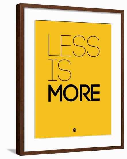 Less Is More Yellow-NaxArt-Framed Art Print