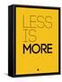 Less Is More Yellow-NaxArt-Framed Stretched Canvas