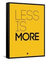 Less Is More Yellow-NaxArt-Framed Stretched Canvas