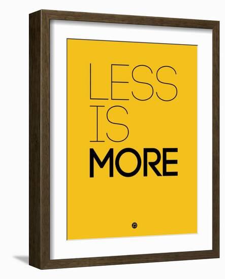 Less Is More Yellow-NaxArt-Framed Art Print