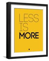 Less Is More Yellow-NaxArt-Framed Art Print