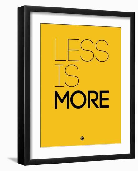 Less Is More Yellow-NaxArt-Framed Art Print