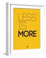 Less Is More Yellow-NaxArt-Framed Art Print