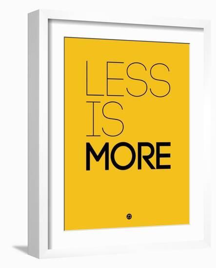 Less Is More Yellow-NaxArt-Framed Art Print