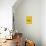 Less Is More Yellow-NaxArt-Art Print displayed on a wall