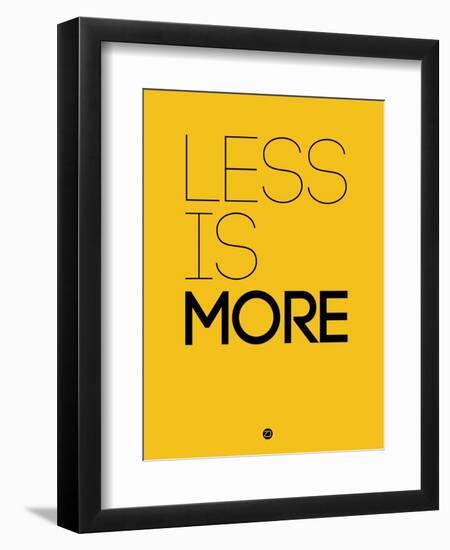 Less Is More Yellow-NaxArt-Framed Art Print