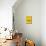 Less Is More Yellow-NaxArt-Mounted Art Print displayed on a wall