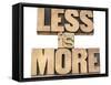 Less Is More-PixelsAway-Framed Stretched Canvas