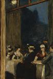 Berlin Street Scene with Cars in the Evening-Lesser Ury-Giclee Print