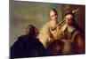 Lesson in Astronomy, 1750S-Giuseppe Angeli-Mounted Giclee Print