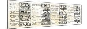 Lesson Page in the New England Primer, Edition of About 1811-null-Mounted Giclee Print