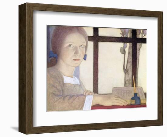 Lesson Time-Frederick Cayley Robinson-Framed Giclee Print