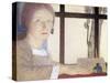 Lesson Time-Frederick Cayley Robinson-Stretched Canvas