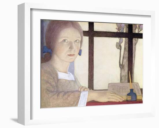 Lesson Time-Frederick Cayley Robinson-Framed Giclee Print