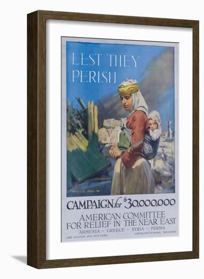 Lest They Perish Poster-null-Framed Giclee Print