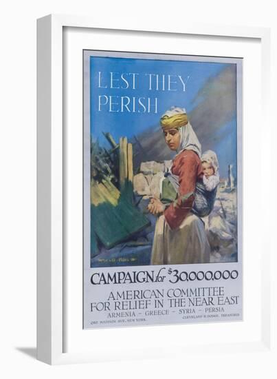 Lest They Perish Poster-null-Framed Giclee Print
