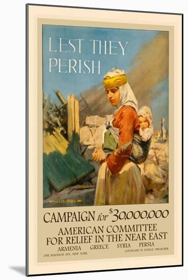 Lest They Perish-Wladyslaw Benda-Mounted Art Print