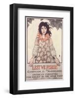 Lest We Perish, Campaign For $30,000,000-Ethel Franklin Betts-Framed Art Print