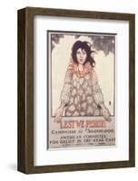 Lest We Perish, Campaign For $30,000,000-Ethel Franklin Betts-Framed Art Print