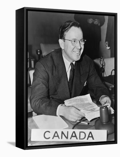 Lester Pearson, Canada's Delegate to the General Assembly of the United Nations, 1947-null-Framed Stretched Canvas