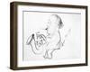 Lester Young (1909-1959)-Alfred Bendiner-Framed Giclee Print