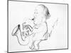 Lester Young (1909-1959)-Alfred Bendiner-Mounted Giclee Print