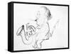 Lester Young (1909-1959)-Alfred Bendiner-Framed Stretched Canvas