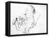 Lester Young (1909-1959)-Alfred Bendiner-Framed Stretched Canvas