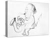 Lester Young (1909-1959)-Alfred Bendiner-Stretched Canvas