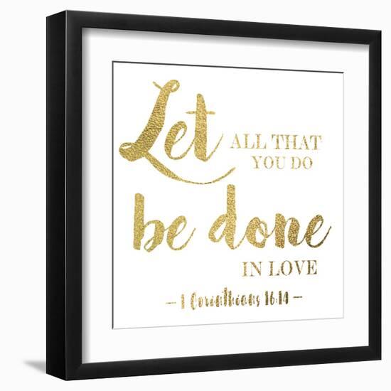 Let All-Taylor Greene-Framed Art Print