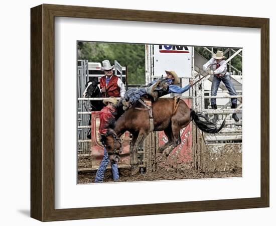 Let er Rip (color)-Barry Hart-Framed Art Print