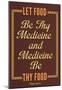 Let Food Be Thy Medicine Hippocrates-null-Mounted Poster