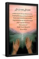 Let Go, Let God religious motivational poem Art POSTER-null-Framed Poster