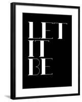 Let it Be Black-NaxArt-Framed Art Print