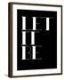 Let it Be Black-NaxArt-Framed Art Print