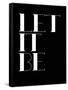 Let it Be Black-NaxArt-Framed Stretched Canvas