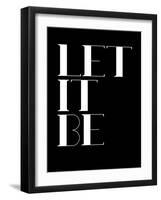 Let it Be Black-NaxArt-Framed Art Print