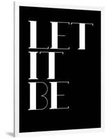 Let it Be Black-NaxArt-Framed Art Print