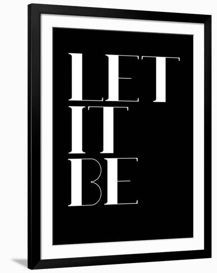 Let it Be Black-NaxArt-Framed Art Print