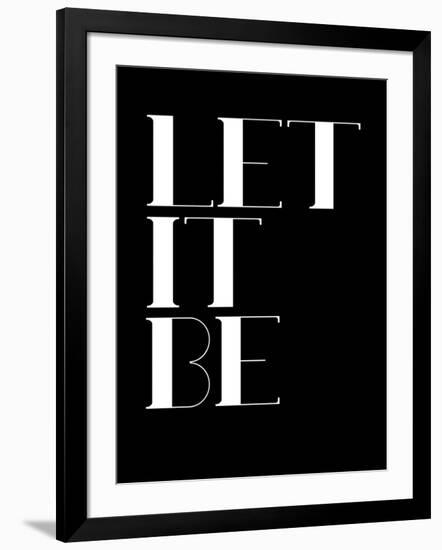 Let it Be Black-NaxArt-Framed Art Print