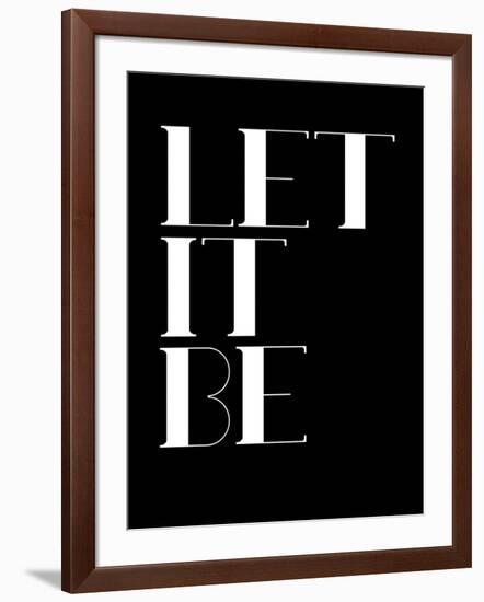 Let it Be Black-NaxArt-Framed Art Print