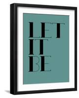 Let it Be Blue-NaxArt-Framed Art Print