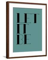 Let it Be Blue-NaxArt-Framed Art Print